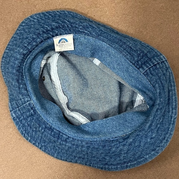 Vintage 1990’s Denim TBS Bucket Hat Turner Broadcasting TV Station Warner Bros - Picture 6 of 10
